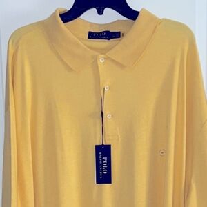 Polo by Ralph Lauren Men's Yellow Polo Shirt size 4LT